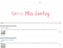 Tablet Screenshot of beingmrsgentry.com